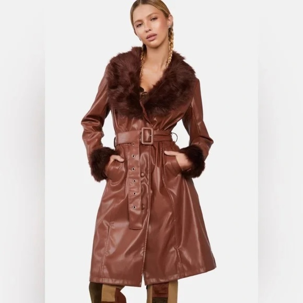 NEW  Sold Out Size Small Delias by Dollskill Soundtrack of my Life Coat Brown